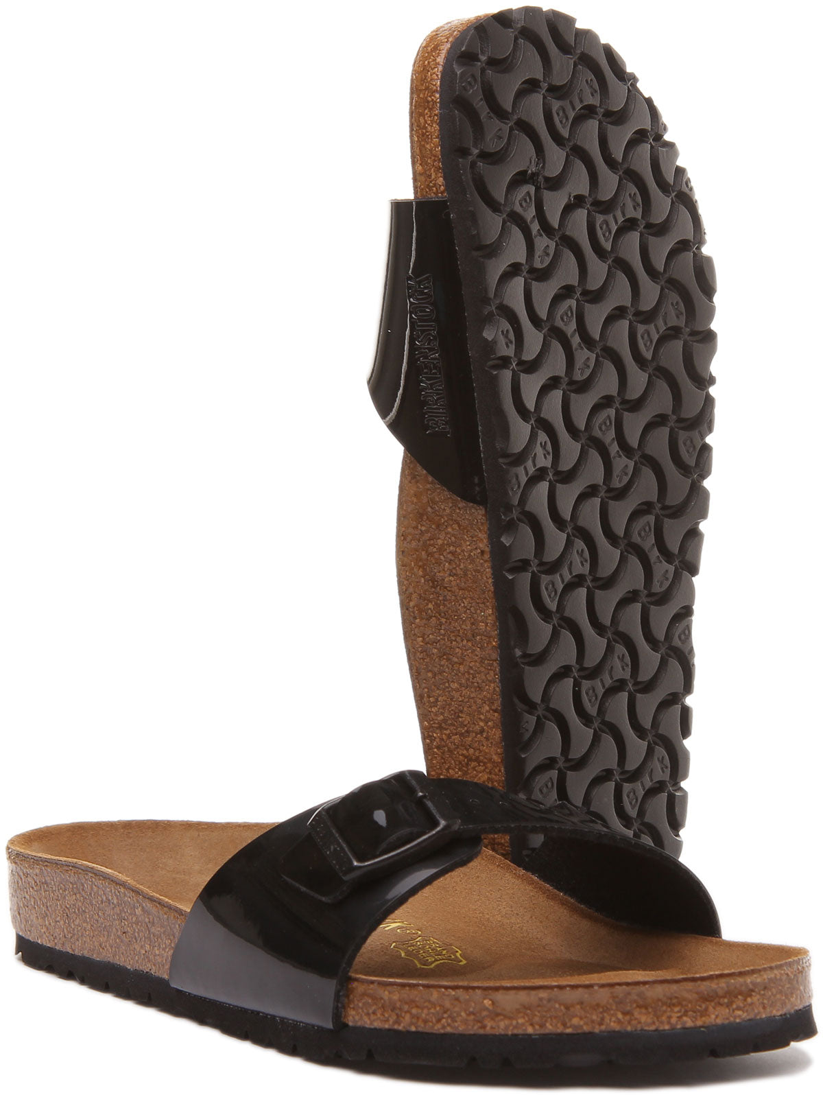 Sandales Birkenstock Madrid | Birko-Flor noir pour femmes