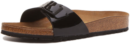 Sandales Birkenstock Madrid | Birko-Flor noir pour femmes