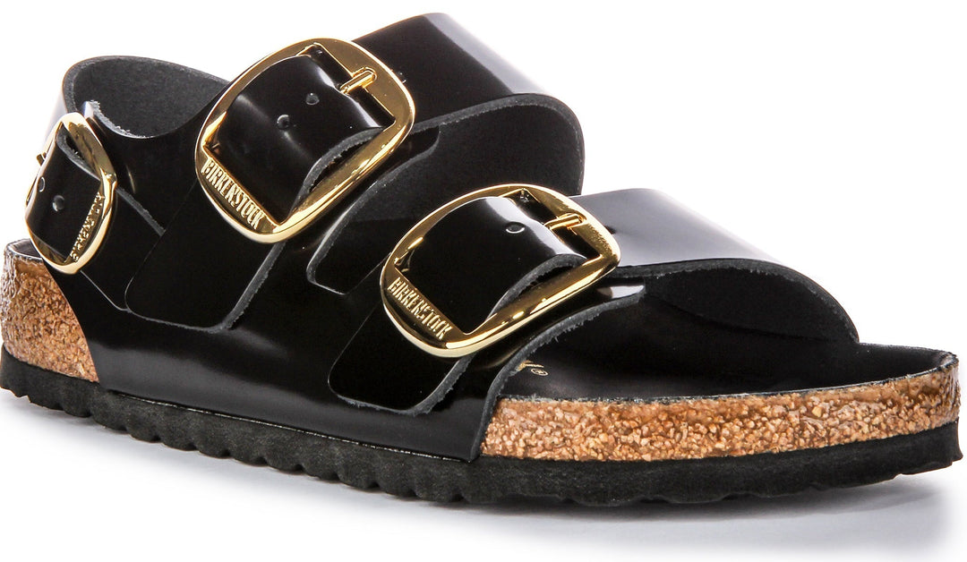 Birkenstock Milano Sandals | Black patent-finish leather for Women