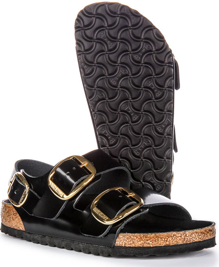Birkenstock Milano-sandalen | Zwart lakleer voor dames