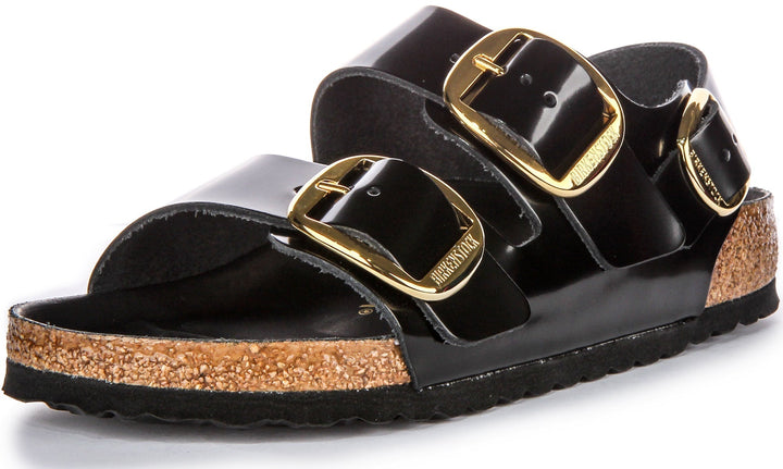 Birkenstock Milano Sandals | Black patent-finish leather for Women