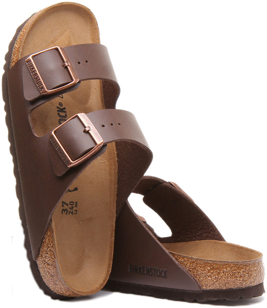 Birkenstock Arizona sandalen | bruin Birko-Flor voor dames