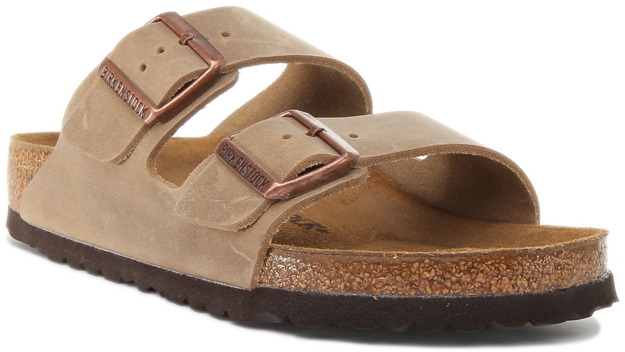 Sandales Birkenstock Arizona | cuir nubuck marron pour femmes