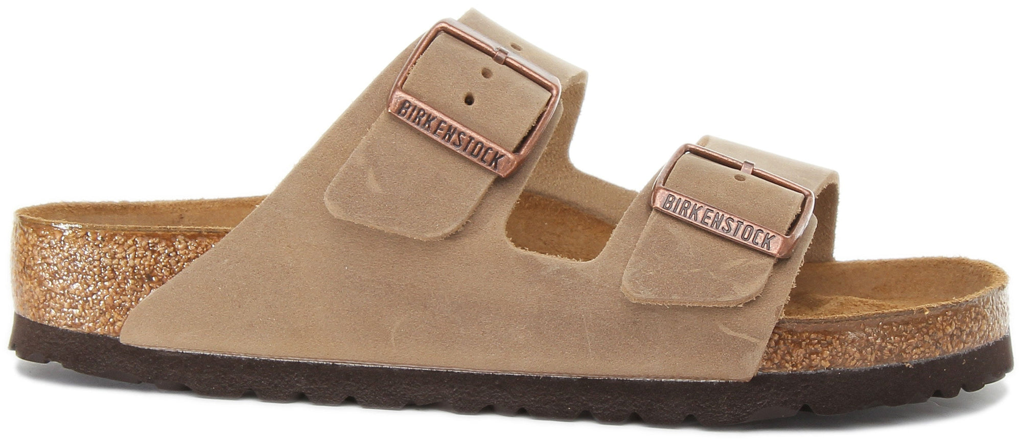 Sandales Birkenstock Arizona | cuir nubuck marron pour femmes