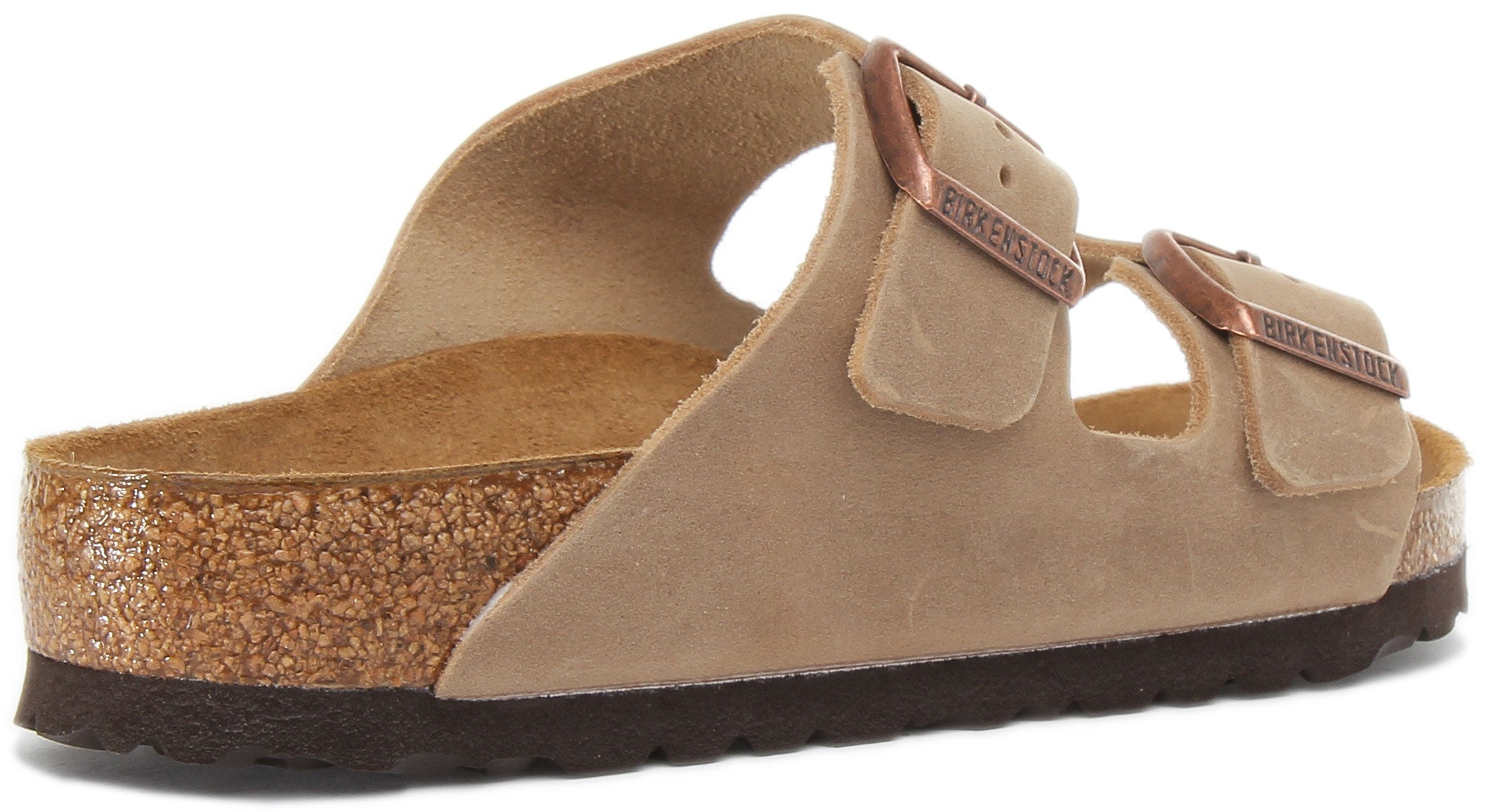 Sandales Birkenstock Arizona | cuir nubuck marron pour femmes