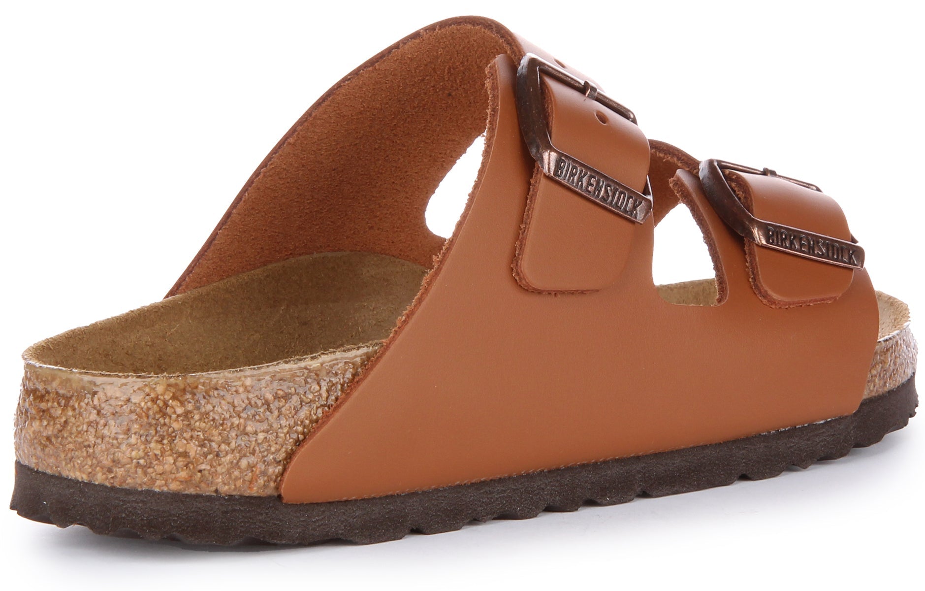 Sandales Birkenstock Arizona | Cuir véritable marron pour homme et femme