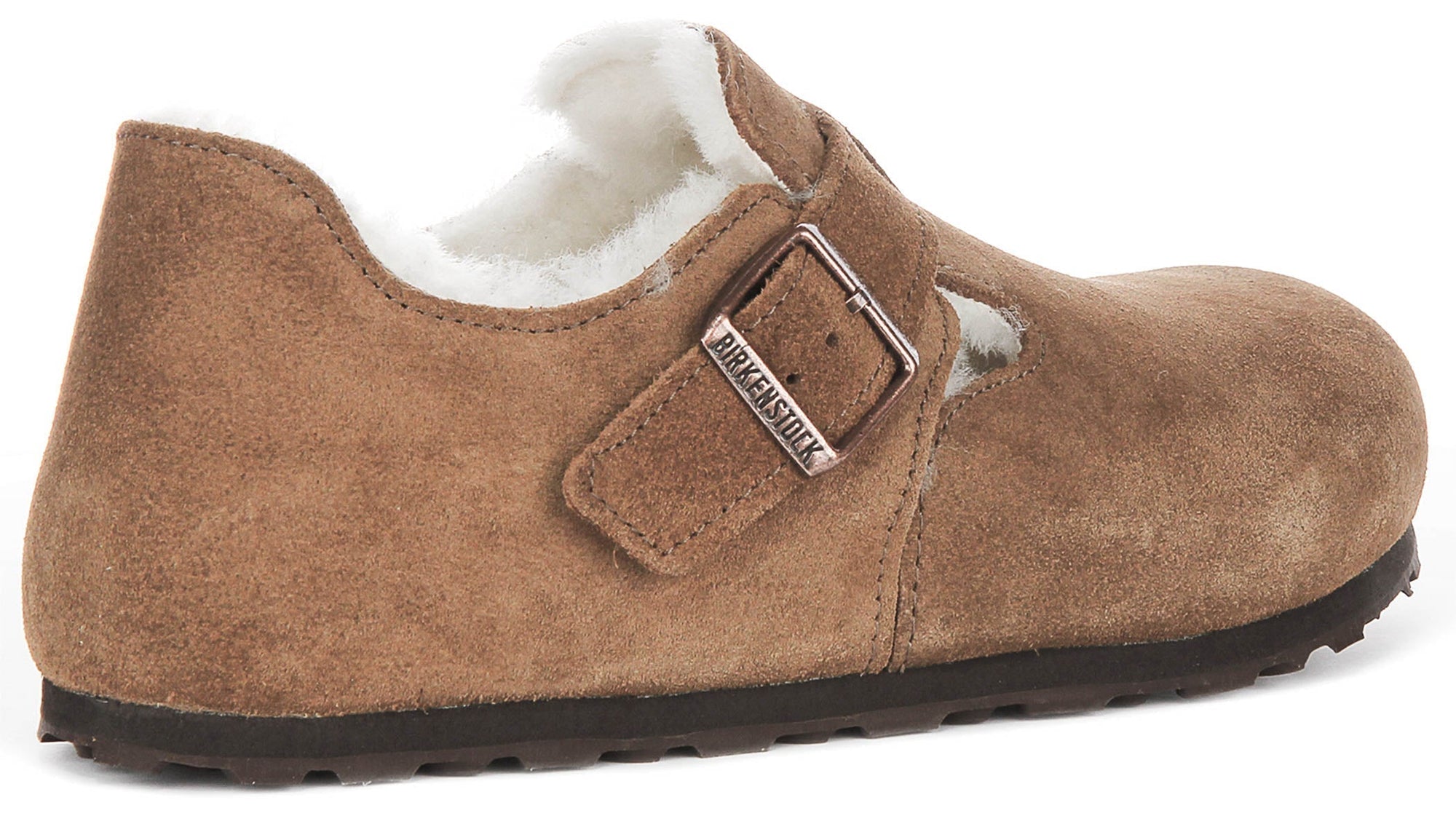 Zoccoli Birkenstock London | Pelle scamosciata marrone per donna