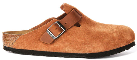 Birkenstock Boston-träskor | cognacsfärgad Birko-Flor för män och kvinnor