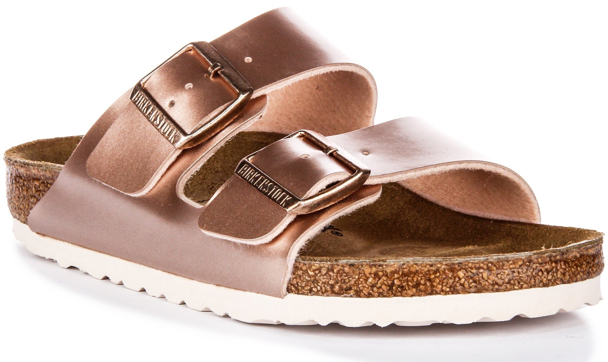 Sandales Birkenstock Arizona | Birko-Flor cuivré pour enfants - coupe régulière