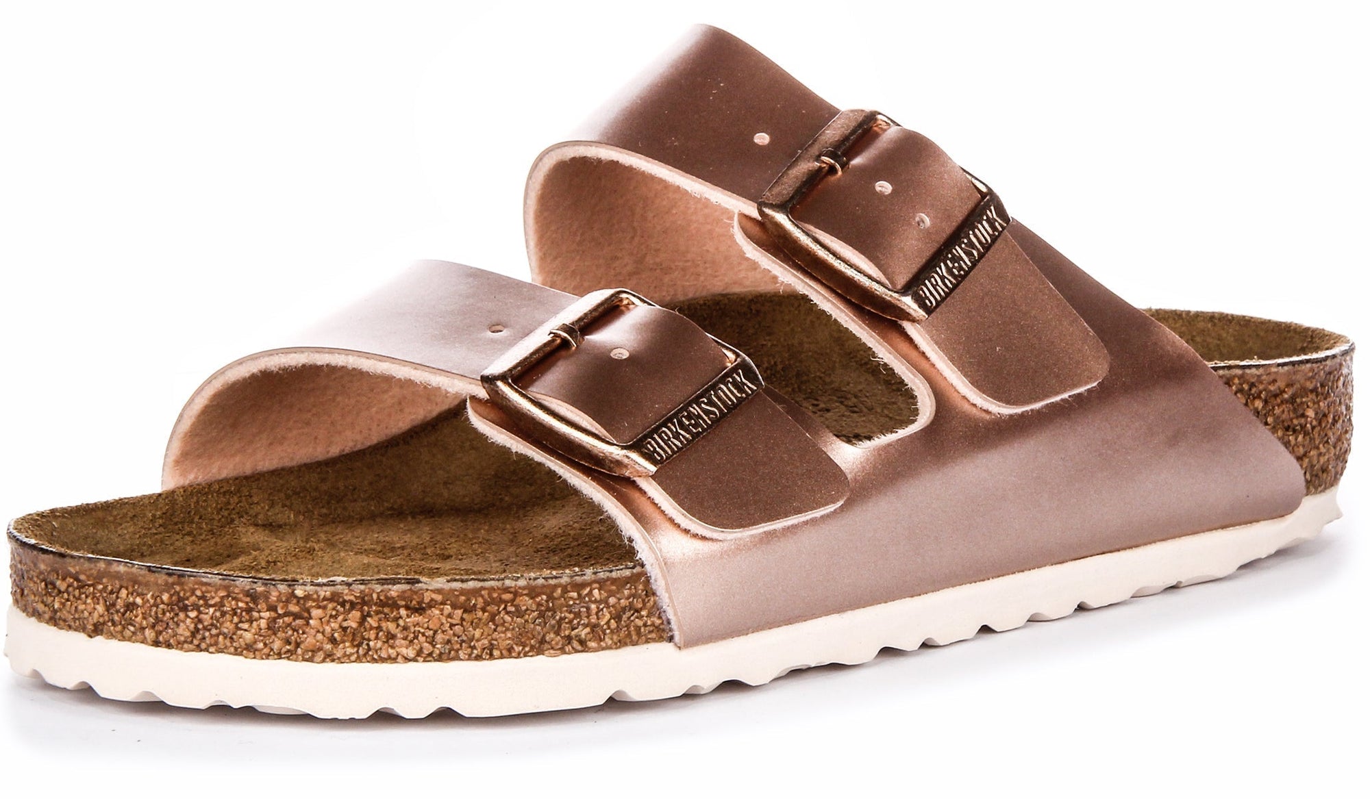 Sandales Birkenstock Arizona | Birko-Flor cuivré pour enfants - coupe régulière