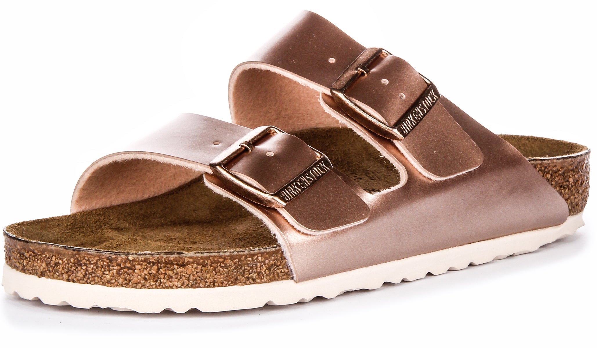 Sandales Birkenstock Arizona | Birko-Flor cuivré pour enfants - coupe régulière
