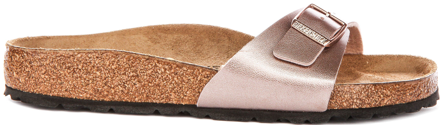 Birkenstock Madrid-sandalen | koperkleurig Birko-Flor voor dames – normale pasvorm
