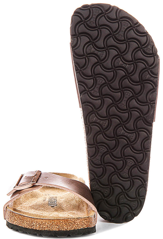 Birkenstock Madrid-sandalen | koperkleurig Birko-Flor voor dames – normale pasvorm