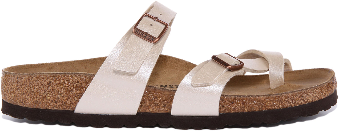 Sandali Birkenstock Mayari | Birko-Flor color crema da donna