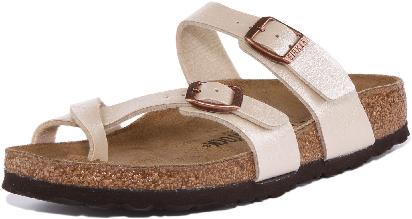 Sandali Birkenstock Mayari | Birko-Flor color crema da donna