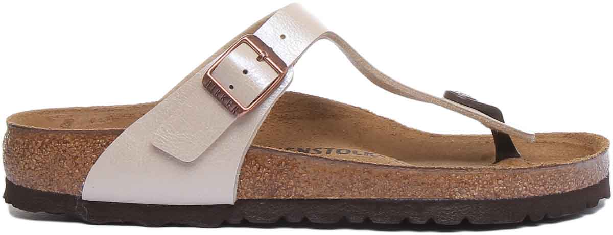 Birkenstock Gizeh Sandals | Cream Birko-Flor for Women
