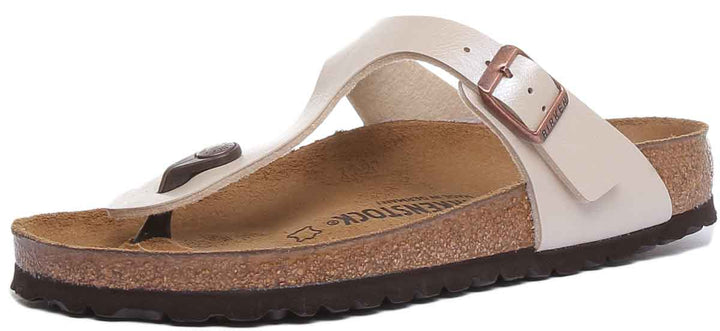 Birkenstock Gizeh Sandals | Cream Birko-Flor for Women