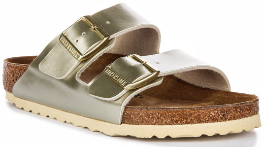 Birkenstock Arizona-sandalen | goudkleurig Birko-Flor voor kinderen