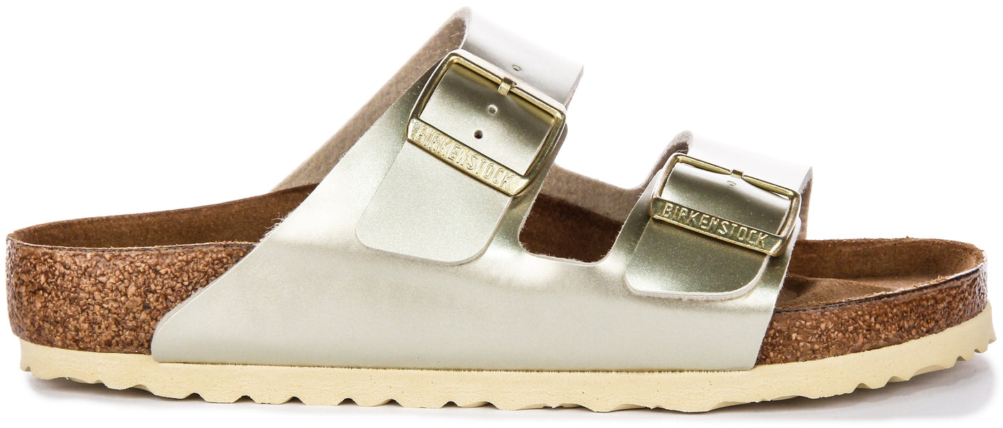 Birkenstock Arizona-sandalen | goudkleurig Birko-Flor voor kinderen