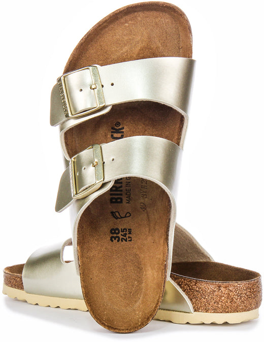 Birkenstock Arizona-sandalen | goudkleurig Birko-Flor voor kinderen