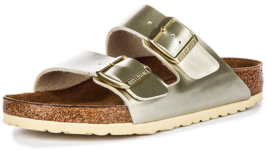 Birkenstock Arizona-sandalen | goudkleurig Birko-Flor voor kinderen