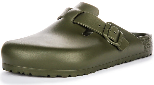 Birkenstock Boston Clogs | Khaki EVA for Men and Women
