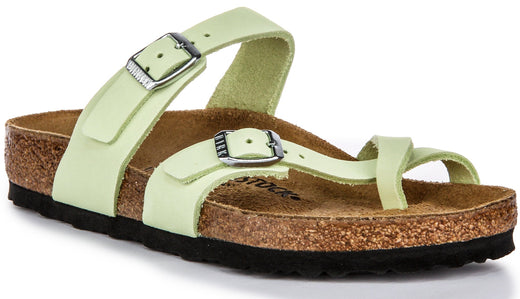 Birkenstock Mayari Sandals | Lime nubuck leather for Women