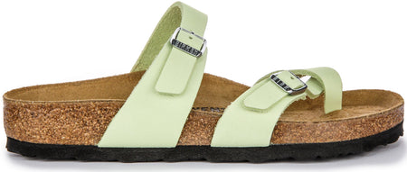 Sandali Birkenstock Mayari | Pelle nabuk color lime da donna