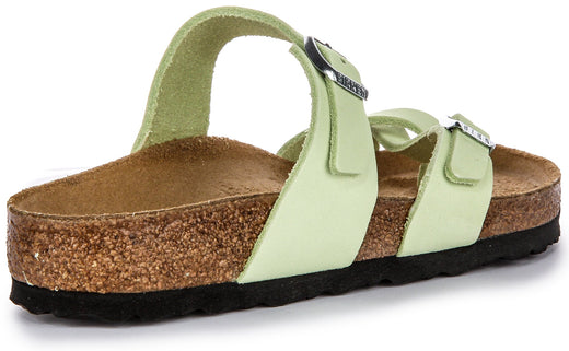 Birkenstock Mayari Sandals | Lime nubuck leather for Women