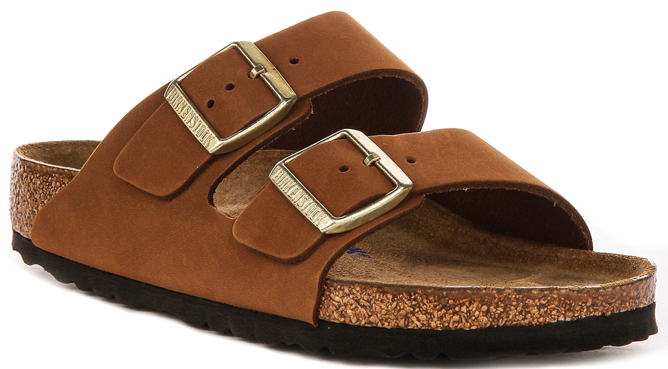 Sandales Birkenstock Arizona | Birko-Flor vison pour femme - coupe standard