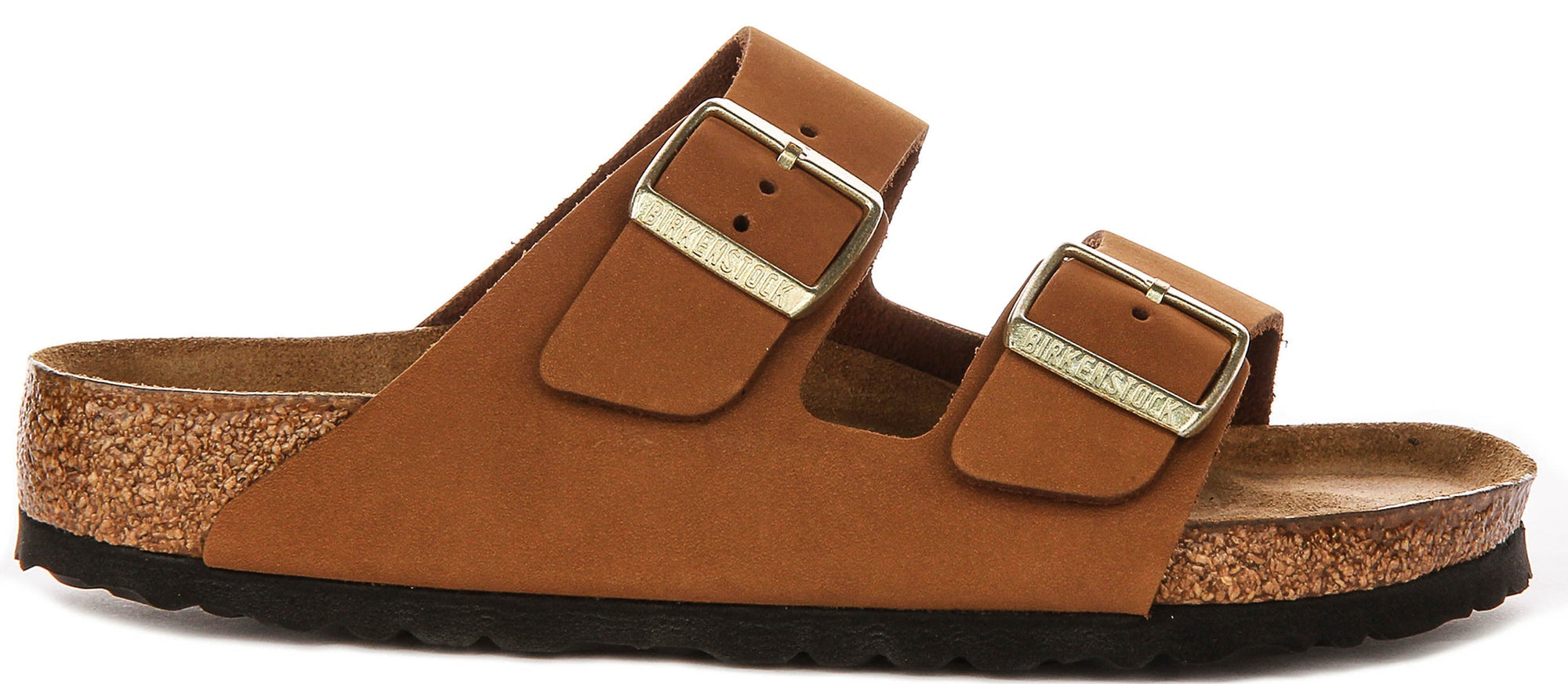 Sandales Birkenstock Arizona | Birko-Flor vison pour femme - coupe standard