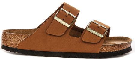 Sandales Birkenstock Arizona | Birko-Flor vison pour femme - coupe standard
