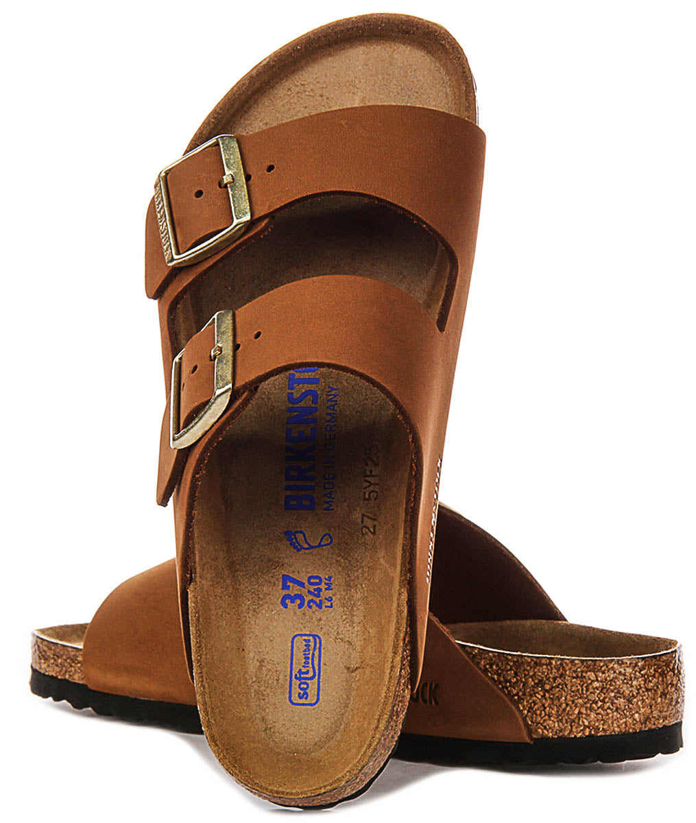 Sandales Birkenstock Arizona | Birko-Flor vison pour femme - coupe standard