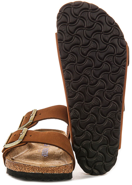Sandales Birkenstock Arizona | Birko-Flor vison pour femme - coupe standard