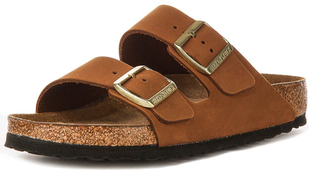 Sandales Birkenstock Arizona | Birko-Flor vison pour femme - coupe standard