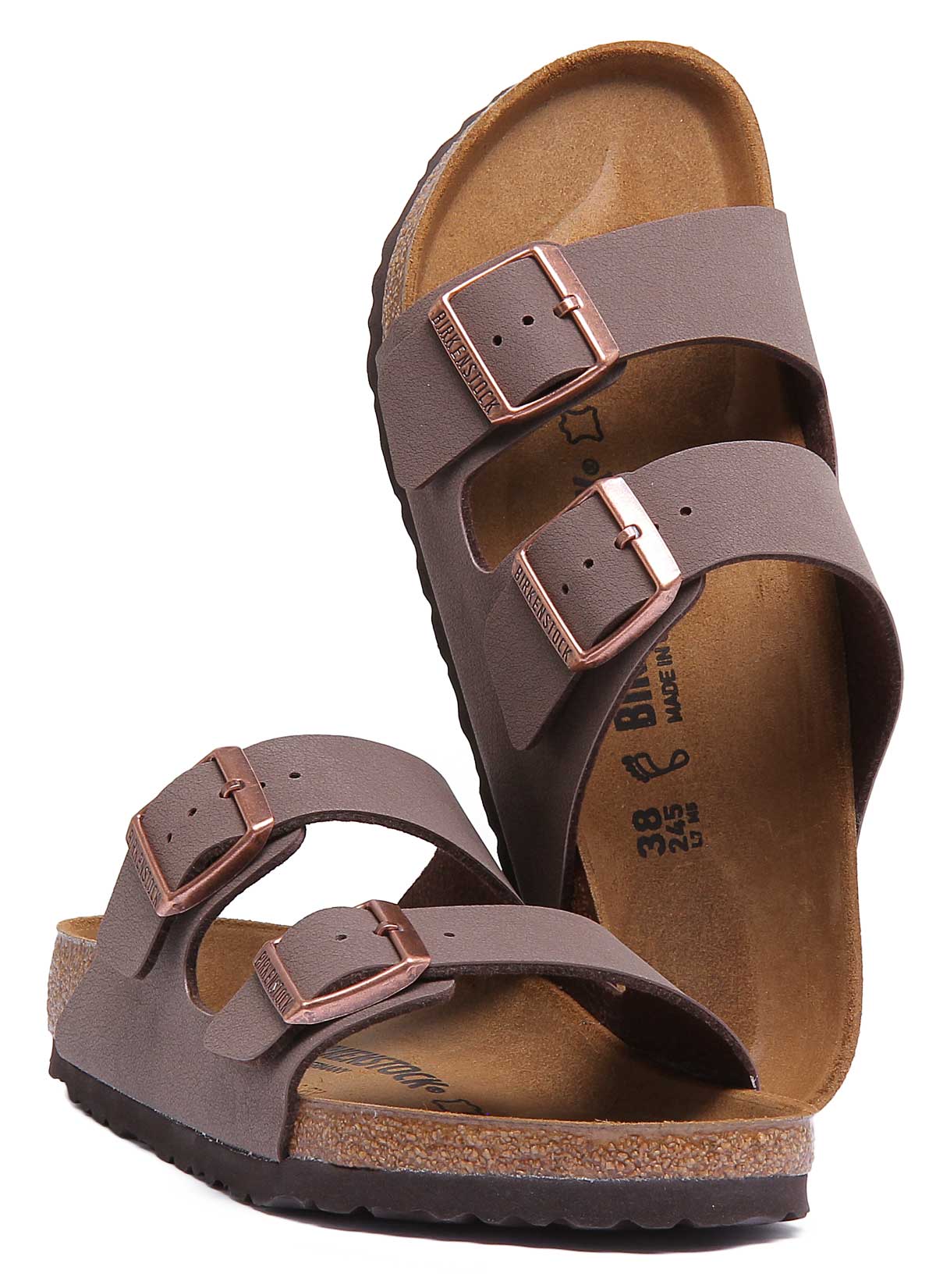 Sandales Birkenstock Arizona | Birkibuc moka pour hommes et femmes