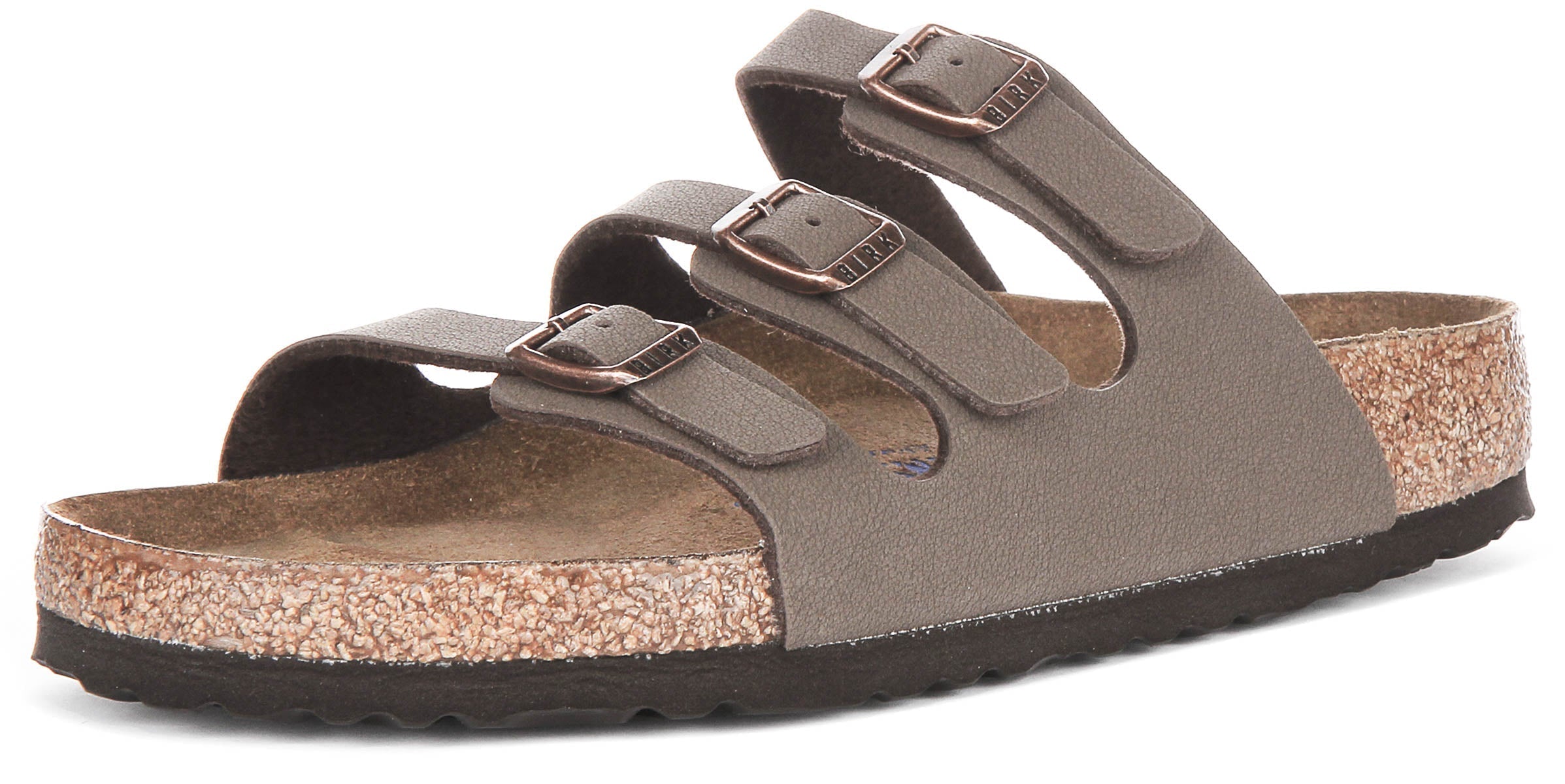 Sandali Birkenstock Florida | Pelle genuina color moka - Plantare morbido per donna - Vestibilità regolare