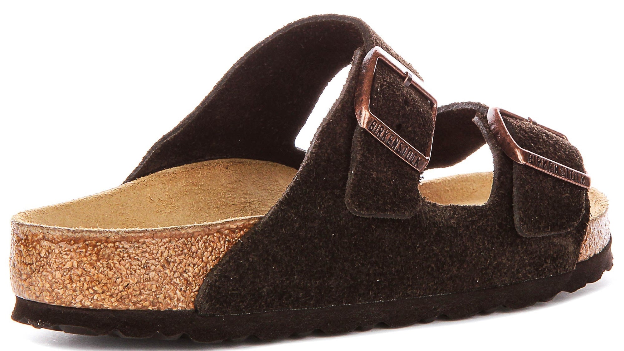 Sandali Birkenstock Arizona | Pelle scamosciata color moka da uomo e donna - calzata regolare