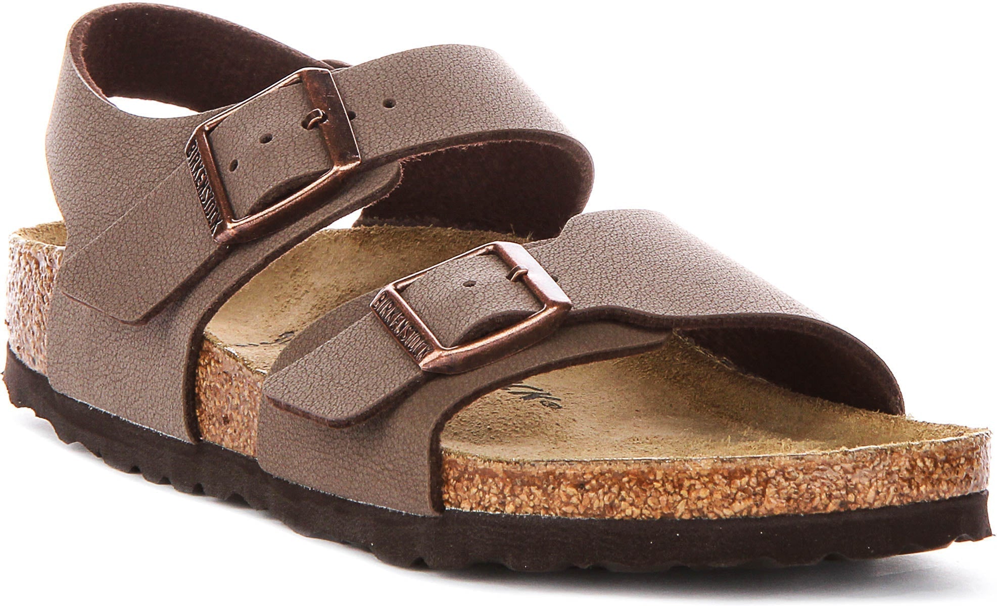 Scarpe Birkenstock New York | Birko-Flor color moka per bambini - calzata stretta