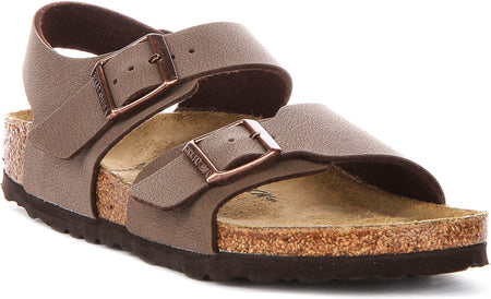 Scarpe Birkenstock New York | Birko-Flor color moka per bambini - calzata stretta