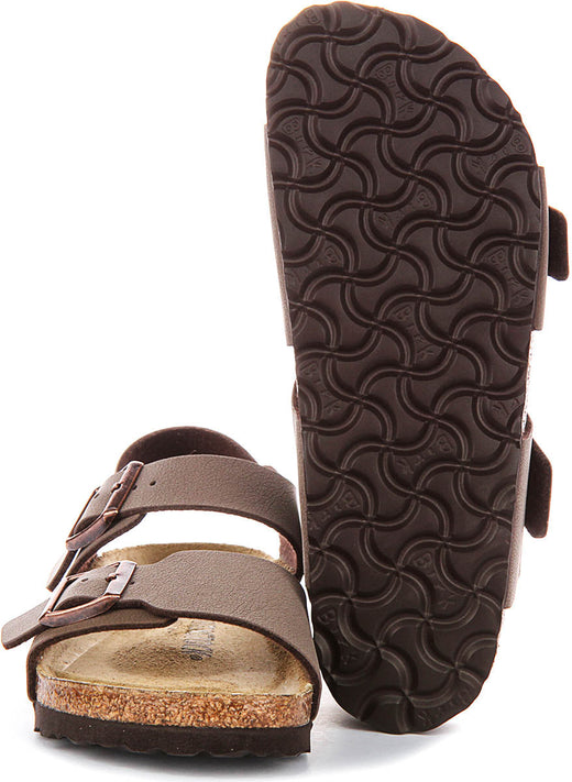 Birkenstock New York Shoes | Mocha Birko-Flor for Kids - Narrow Fit