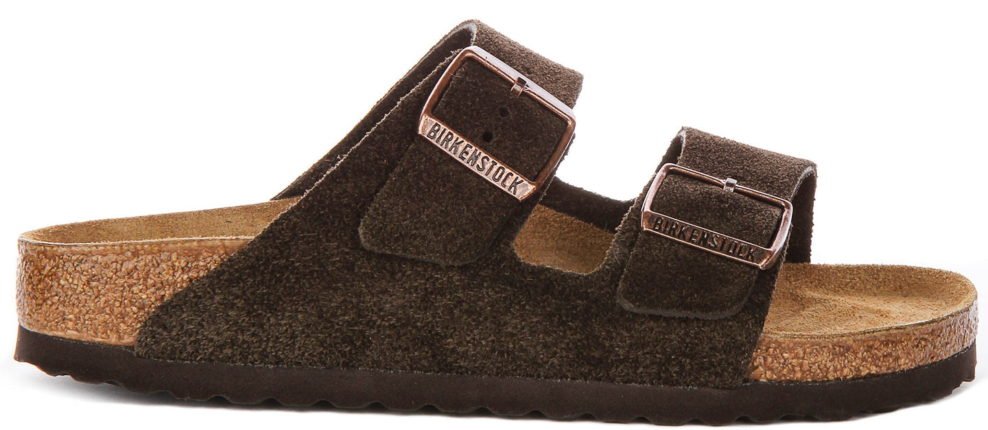 Birkenstock Arizona sandalen | Mokka Birko-Flor voor heren en dames - Smalle pasvorm