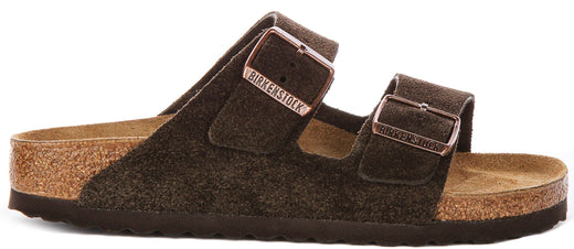 Birkenstock Arizona sandalen | Mokka Birko-Flor voor heren en dames - Smalle pasvorm