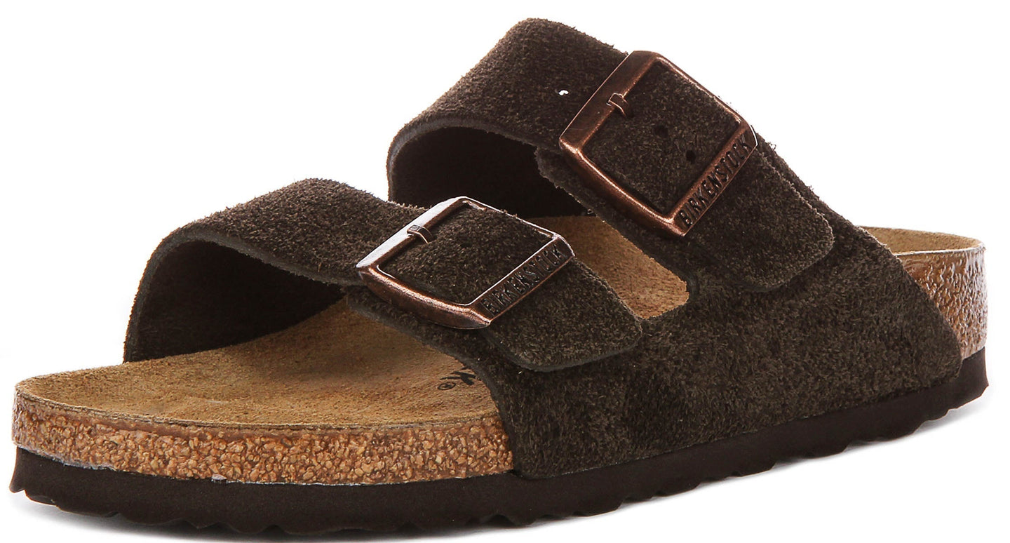 Birkenstock Arizona sandalen | Mokka Birko-Flor voor heren en dames - Smalle pasvorm