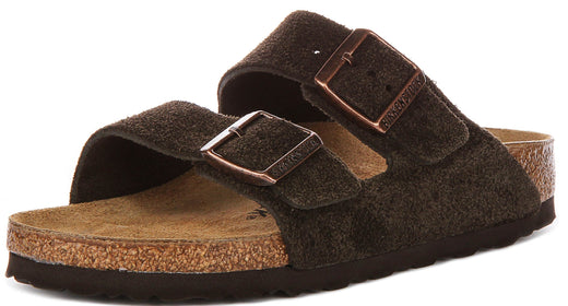 Birkenstock Arizona sandalen | Mokka Birko-Flor voor heren en dames - Smalle pasvorm