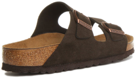 Sandales Birkenstock Arizona | Cuir véritable marron pour femme
