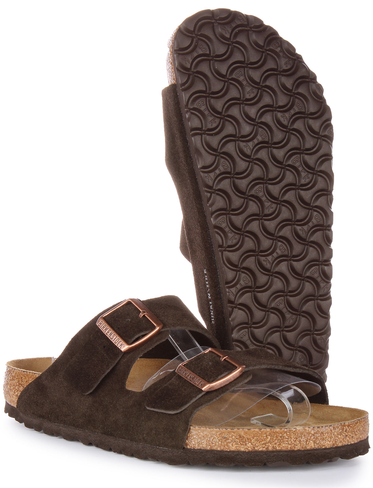 Birkenstock Arizona Sandals | Mocha suede leather for Men