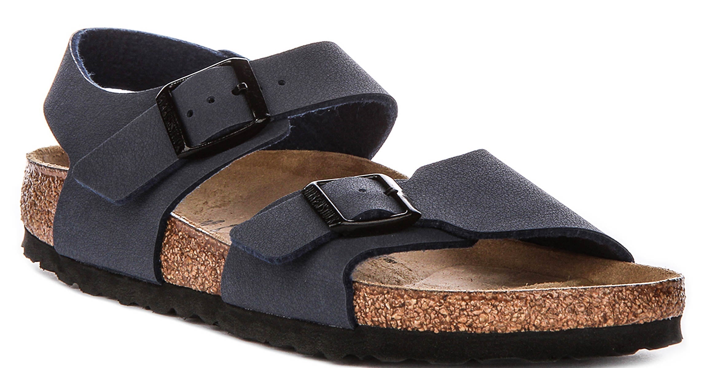 Birkenstock New York Shoes | Navy signature Birkenstock upper material for Kids - Narrow Fit