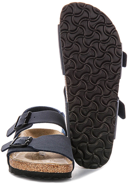 Birkenstock New York Shoes | Navy signature Birkenstock upper material for Kids - Narrow Fit