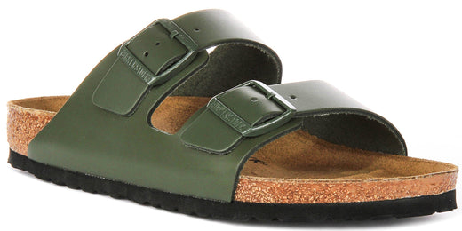 Birkenstock Arizona-sandalen | olijfgroene Birko-Flor voor heren en dames - normale pasvorm